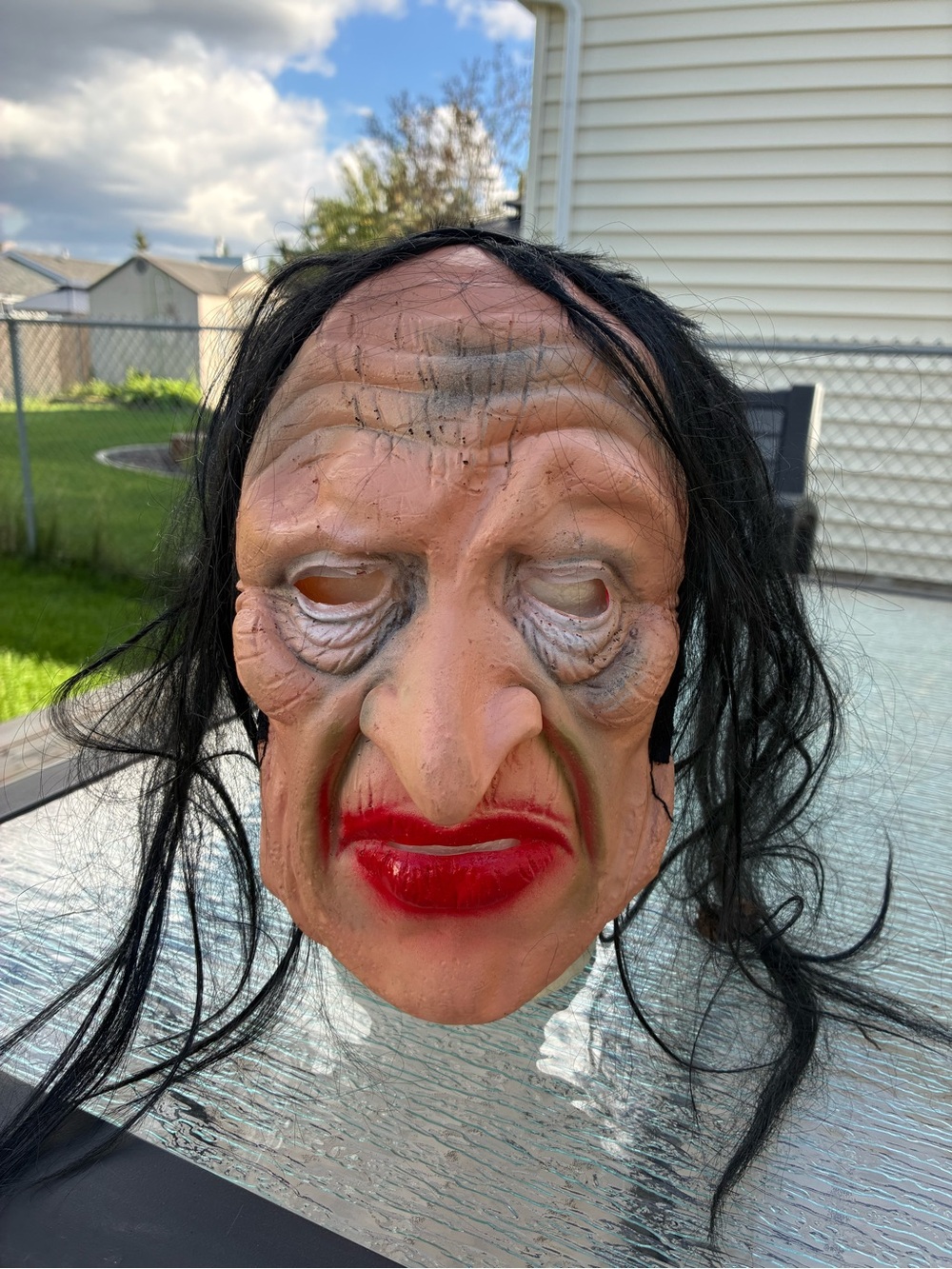 Witch Sorcerer Scary Creepy Halloween Theatre Face Mask Decoration One Size
